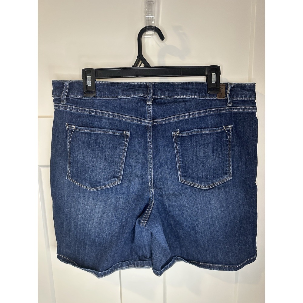 Simply Vera Vera Wang Denim Shorts Women's 16 Mid Rise Stretch Button Fly‎ - Picture 4 of 9
